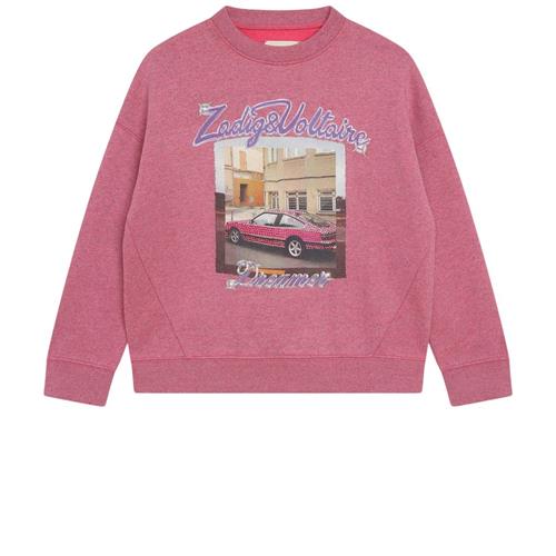 Zadig & Voltaire Sweatshirt Med Tryk Raspberry | Lyserød | 12 years