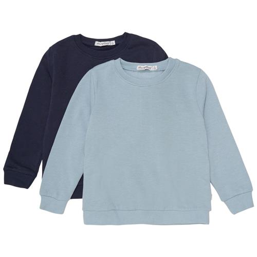 Se Minymo 2-pak Basic Sweatshirter Navyblå | Marine blå | 104 cm ved Babyshop