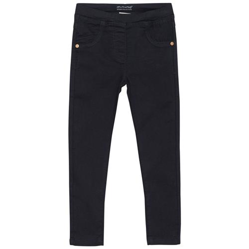 Se Minymo Jegging Blue Night | Marine blå | 104 cm ved Babyshop