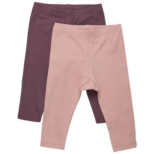 Minymo 2-pak Leggings Misty Rose | Lyserød | 56 cm