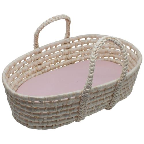 Se sebra Moseskurv Til Dukke Sunset Pink | Lyserød | 3-6 ved Babyshop