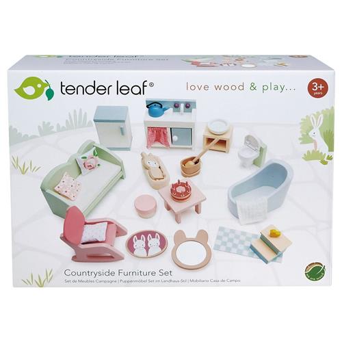 Se Tender Leaf Countryside Dukke Møbler Sæt | Beige | 3-6 ved Babyshop