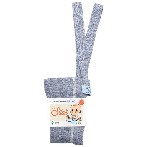 Se Silly Silas GOTS Fodsløse strømpebukser Marshmallow Sky | Blå | 3-4 years ved Babyshop