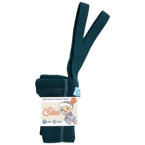 Se Silly Silas Wooly Fodsløse Strømpebukser Blue Sapphire | Blå | 2-3 years ved Babyshop