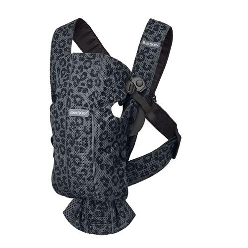 BabyBjörn Mini Bæresele Anthracite Leopard - 3D Mesh | Blå | 0-3