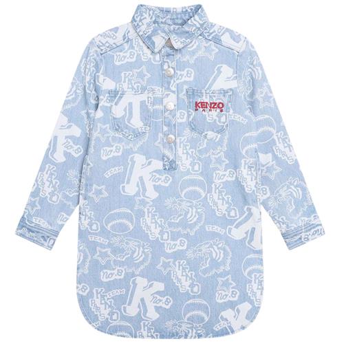 Se Kenzo Mønstret Cowboykjole Blå | Blå | 2 years ved Babyshop