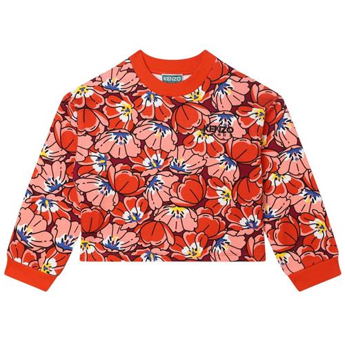 Kenzo Blomstret Sweatshirt Rød | Rød | 6 years