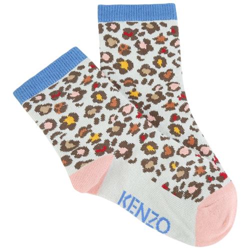 Kenzo Leopardmønstrete Strømper Hvid | Hvid | 27-30 EU