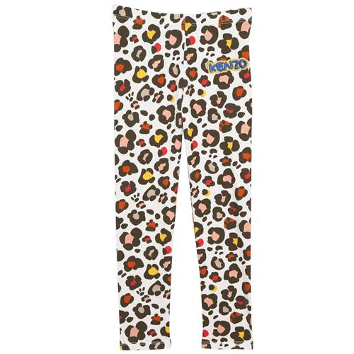 Kenzo Mønstrete Leggings Cremefarvet | Beige | 6 years