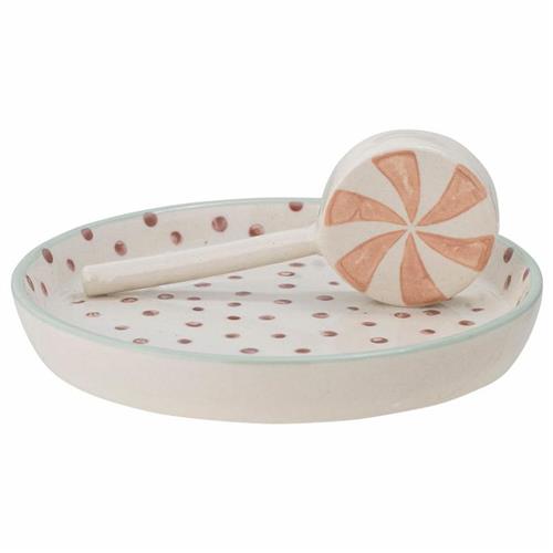 Se Bloomingville Mylie Tray Stoneware Rose | Lyserød | 0 ved Babyshop