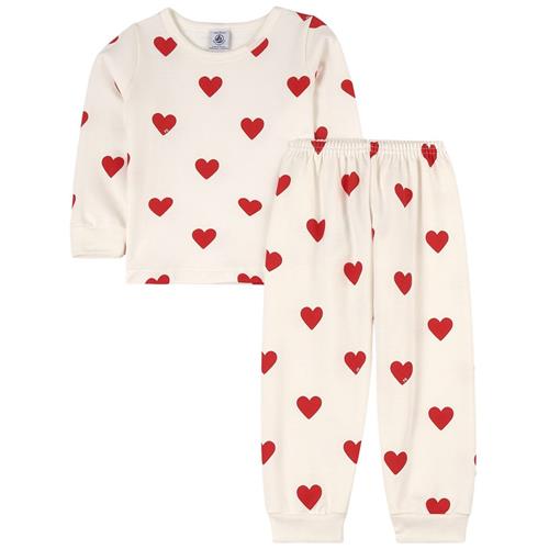 Se Petit Bateau Heart Pyjamas Hvid | Hvid | 10 years ved Babyshop