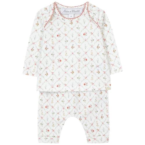 Tartine et Chocolat Blomstret Pyjamas Cremefarvet |  | 9 months