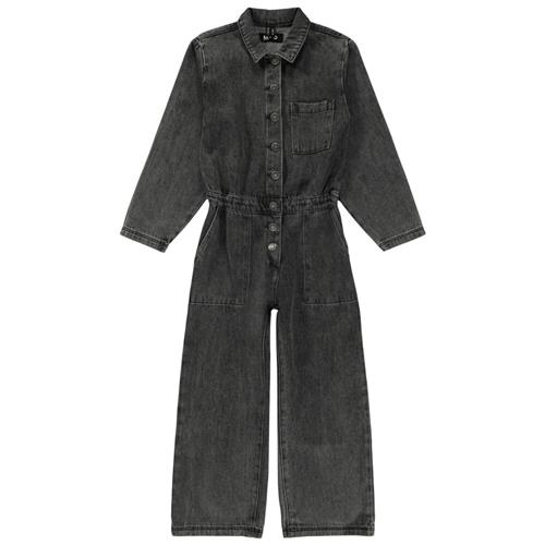 Se Molo Angie Denimjumpsuit Washed Grey | Grå | 146/152 cm ved Babyshop