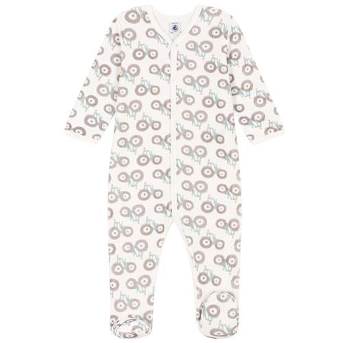 Petit Bateau Mønstret Sparkedragt Cremefarvet |  | 3 months