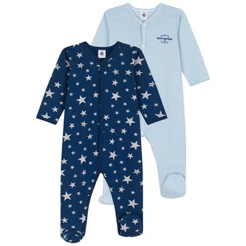 Se Petit Bateau 2-pak Sparkedragter Blå | Blå | 24 months ved Babyshop