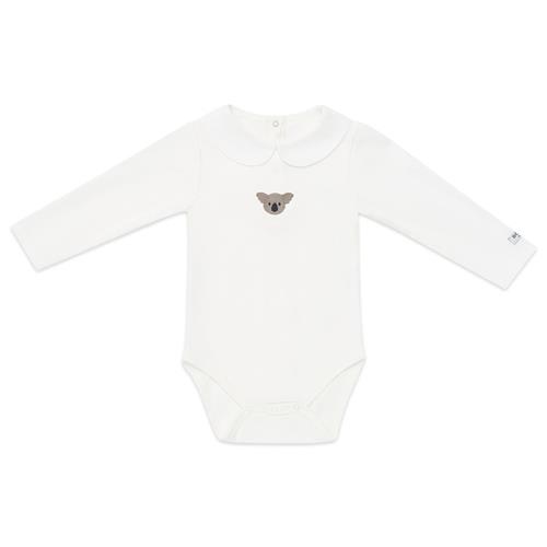 Donsje Amsterdam Davo Koala Babybody Off White | Hvid | 6-9 months