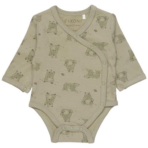 Se Fixoni Mønstret Wrap Body Tea | Grønn | 44 cm ved Babyshop