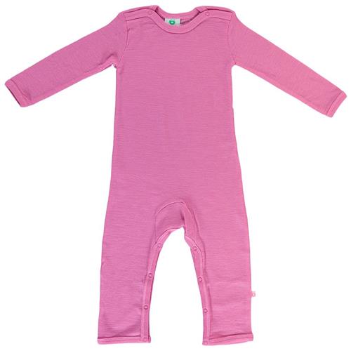 Se Småfolk Uld-onepiece Lyserød | Lyserød | 56/62 cm ved Babyshop