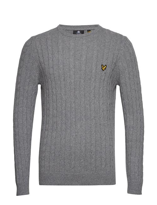 Se Lyle & Scott Cable Jumper Lyle & Scott Grey ved Booztlet