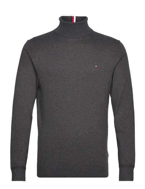 Se Tommy Hilfiger Pima Org Ctn Cashmere Roll Neck Tommy Hilfiger Grey ved Booztlet