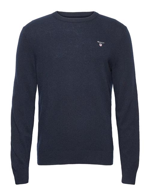 Se GANT Lambswool Blend Crew GANT Blue ved Booztlet