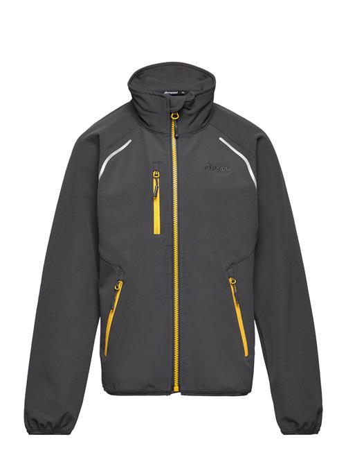 Bergans Sjoa Light Softshell Youth Jacket Solid Charcoal 128 Bergans Black