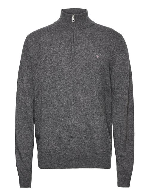 Se GANT Lambswool Blend Zip GANT Grey ved Booztlet