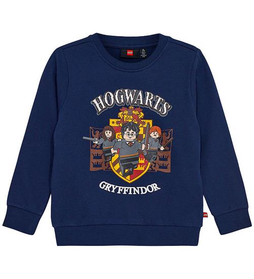 Se LEGOÂ® Wear LEGOÂ® Harry Potter Sweatshirt - LWScout 107 - Dark Navy m. Print ved KidsWorld