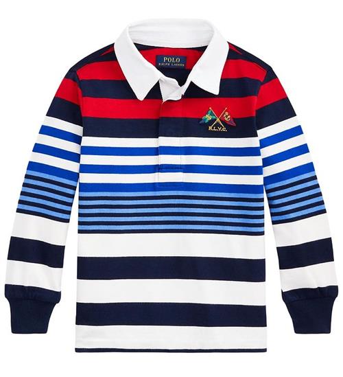 Polo Ralph Lauren Polo Ralph Lauren Polobluse - Hvid/BlÃ¥stribet m. RÃ¸d