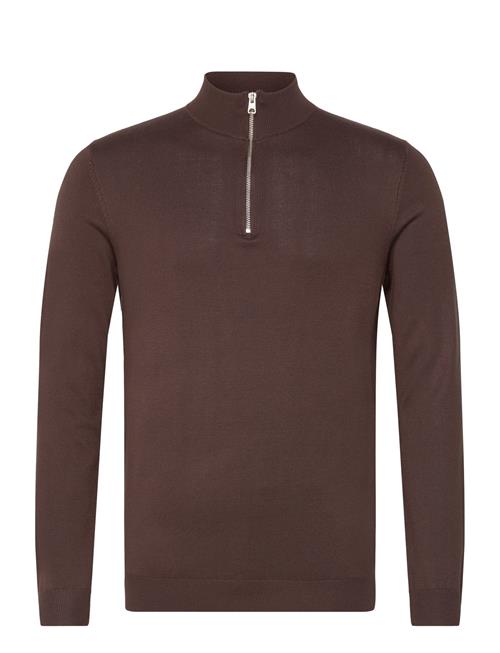 ONLY & SONS Onswyler Life Reg 14 Half Zip Knit Noos ONLY & SONS Brown