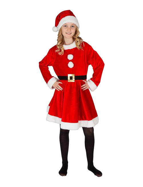 Costume Santa Girl 7-9 Joker Patterned