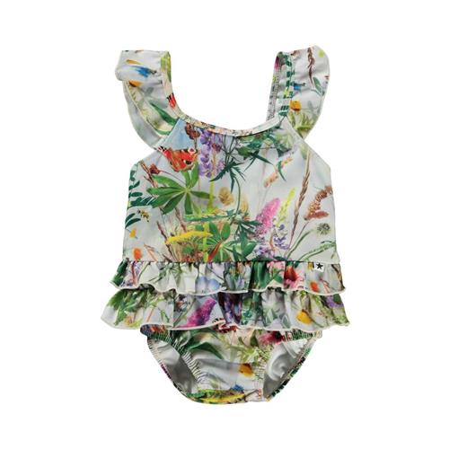 Se Molo Nalani Badedragt Wild Nature | Hvid | 62/68 cm ved Babyshop