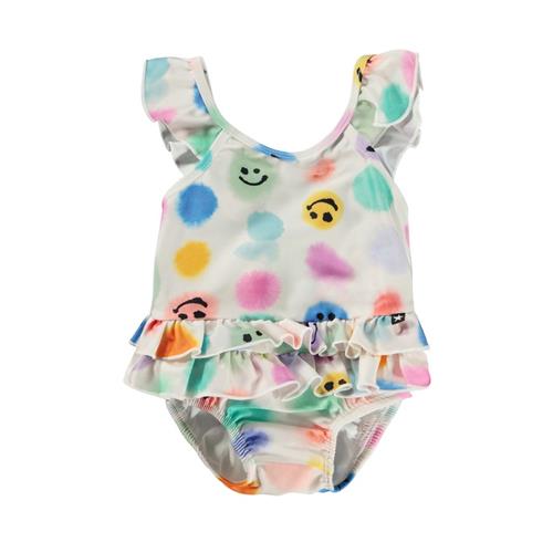 Se Molo Nalani Badedragt Painted Dots |  | 62/68 cm ved Babyshop