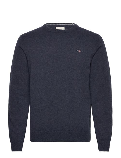 Se GANT Superfine Lambswool C-Neck GANT Navy ved Booztlet