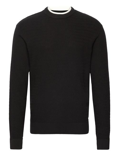 Se Tom Tailor Structured Doublelayer Knit Tom Tailor Black ved Booztlet