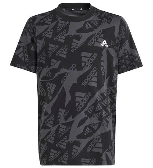 adidas Performance T-shirt - J Camlog T - Sort/GrÃ¥