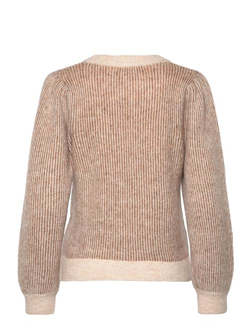 Se Selected Femme Slflilo Ls Knit O-Neck Selected Femme Brown ved Booztlet