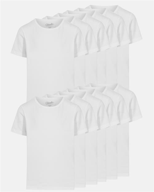 T-shirt 12-pak | Økologisk bomuld | Hvid