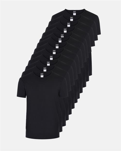 T-shirt 12-pak | Økologisk bomuld | Sort