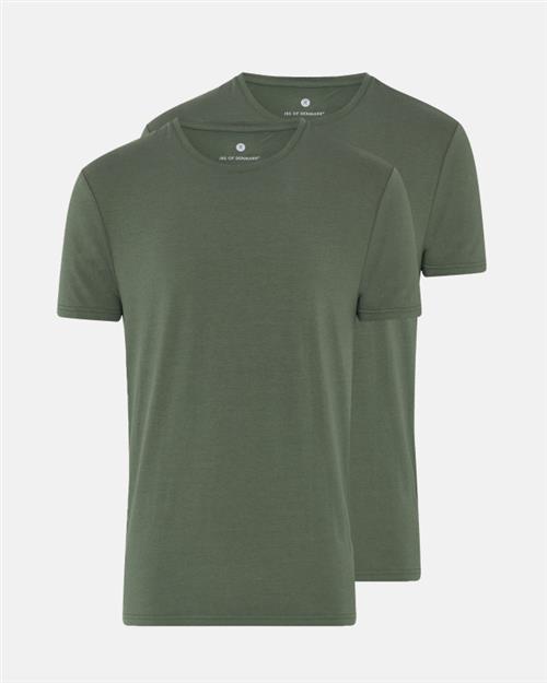 T-shirt o-neck 2-pak | Bambusviskose | Grøn