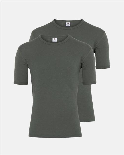 T-shirt 2-pak | 100 merino uld | Grøn