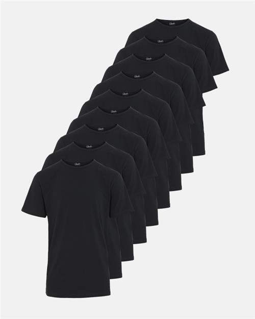 T-shirts 9-pak | Økologisk bomuld | Sort