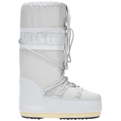 Se Moon Boot Icon Nylon Støvler Glacier Grey | Grå | 23-26 EU ved Babyshop