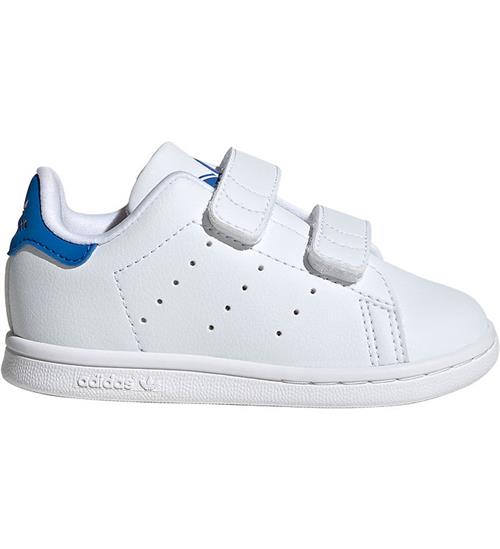 Se adidas Originals Sko - Stan Smith CF I - Hvid/BlÃ¥ ved KidsWorld