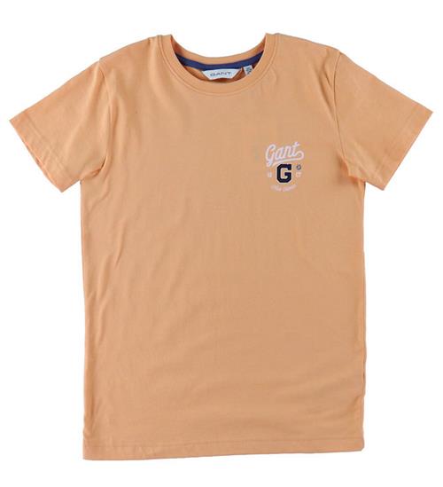 Se GANT GANT T-shirt - Graphic - Coral Apricot ved KidsWorld