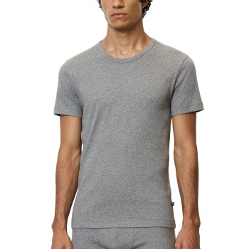 Se Marc O'Polo Marc O Polo Basic Men Crew Neck Shirt 2P Grå bomuld Small Herre ved Timarco