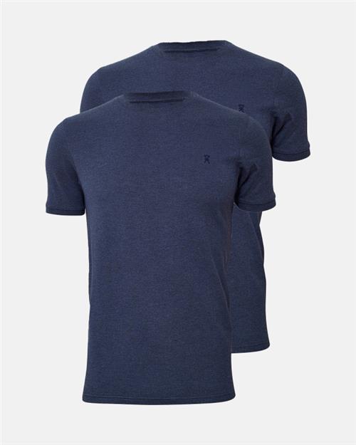 Piqué t-shirt 2-pak | Bambusviskose | Marine