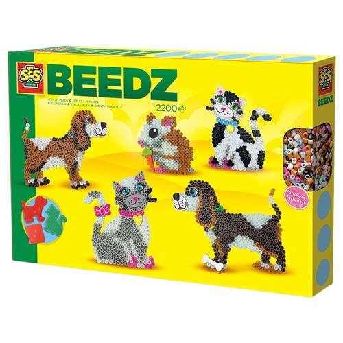 Se SES Creative Beedz - Pets Påstryget Perle | Gul | 6-10 ved Babyshop