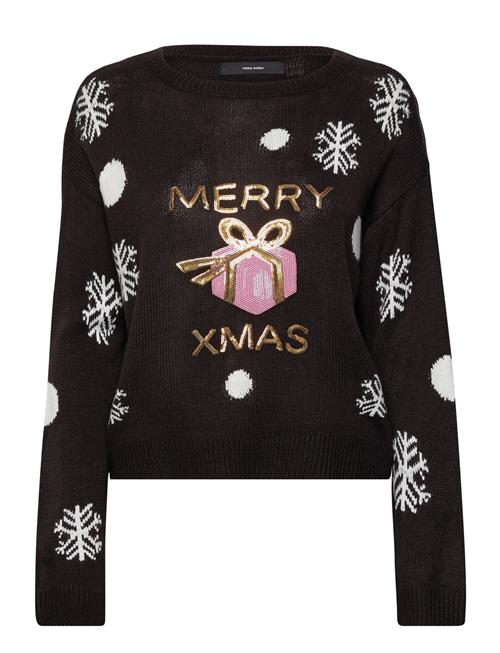 Se Vero Moda Vmxmasgiveaway Ls O-Neck Pullover Xmas Vero Moda Black ved Booztlet