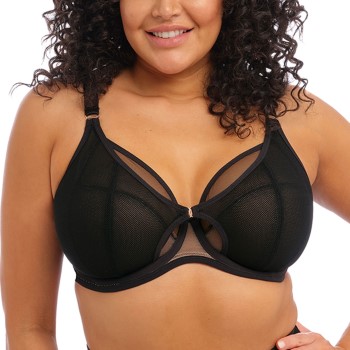 Elomi Bh Kintai Underwire Plunge Bra Sort F 85 Dame